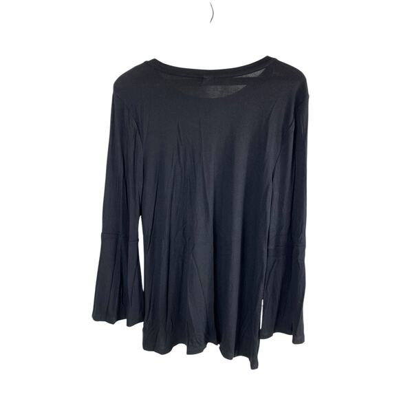 Old Navy Shirt Top Knit Ribbed Flare Sleeve Vamp Grunge Whimsigoth Size L NEW - Picture 5 of 8